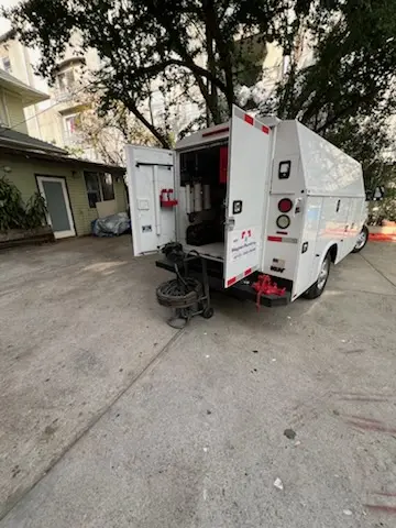 Magnet Plumbing service vehicle on-site for Water Heater Repair in Altamonte Springs